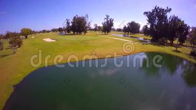 空中视频迈阿密海滩高尔夫球场